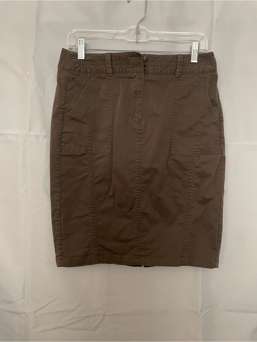LOFT Women’s Brown Utility Pencil Skirt